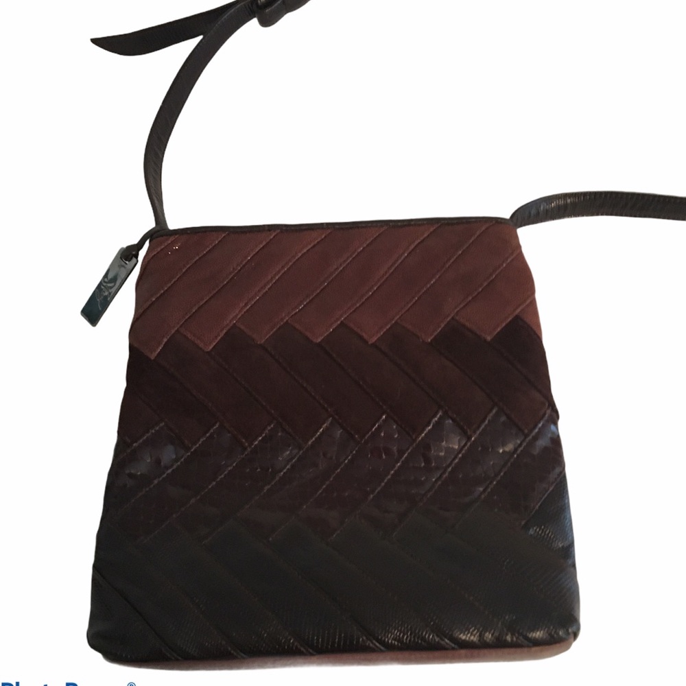 Sharif Brown Leather Crossbody
